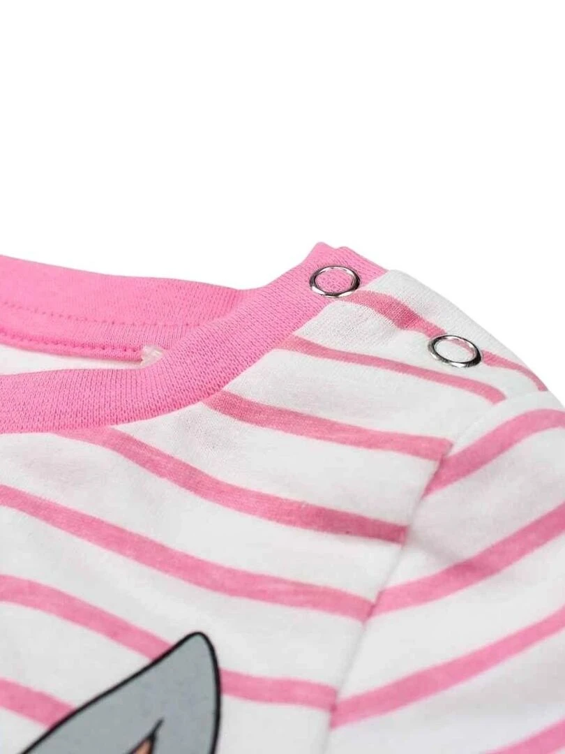 Looney Tunes   Ensemble T shirt legging bébé fille Imprimé Bugs Bunny   Rose