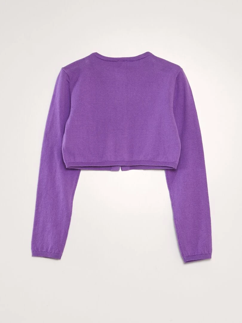 Gilet type boléro Violet
