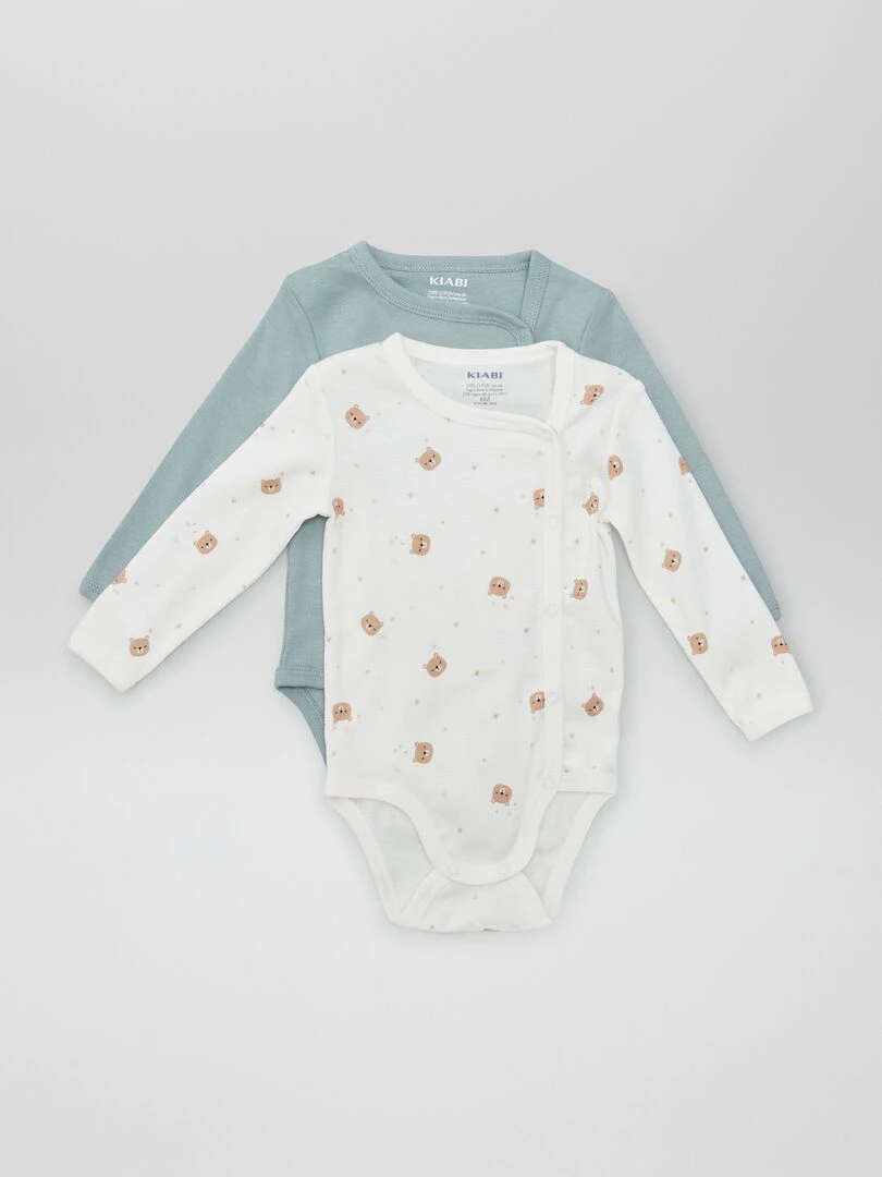 Lot de 2 bodies So Easy Bleu/blanc