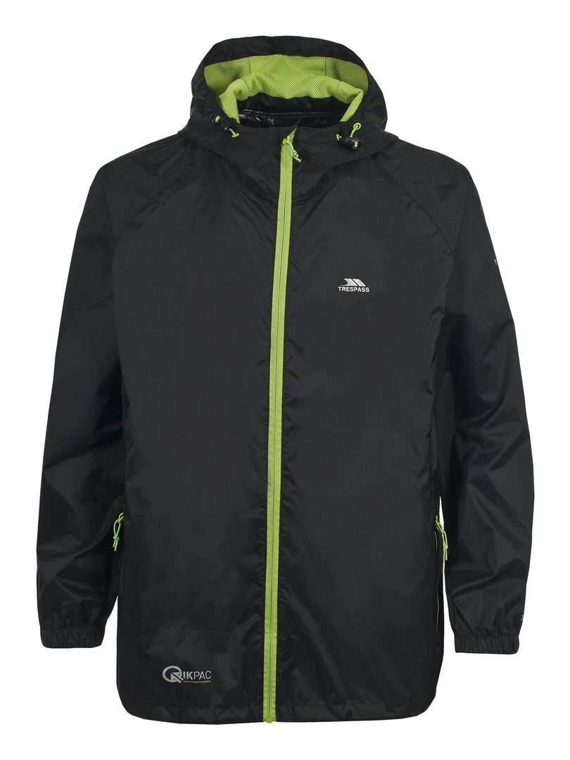 Trespass Veste imperméable QIKPAC Noir