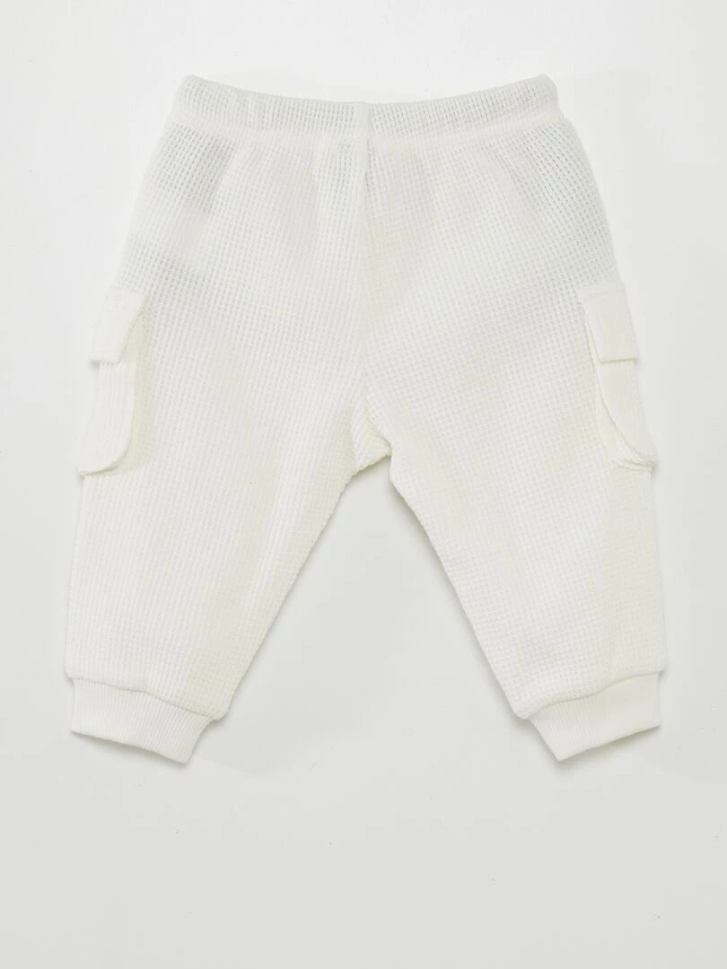 Jogging nid d'abeilles Blanc