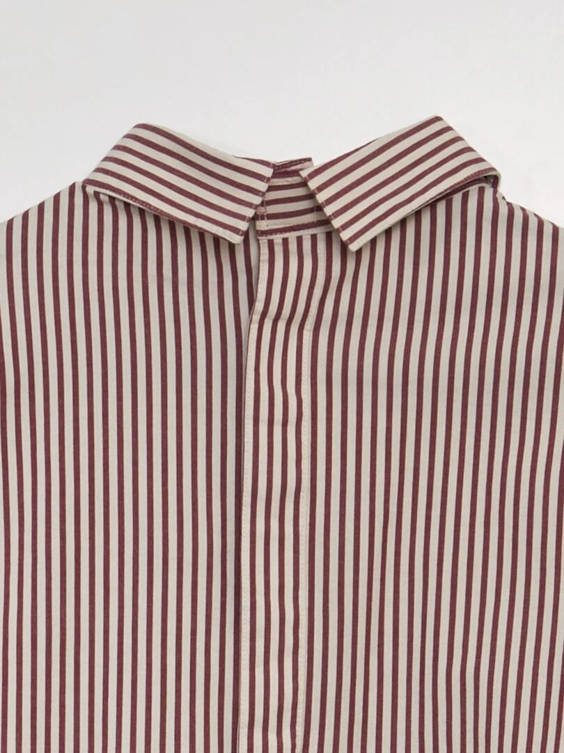 Chemise avec ouverture à scratchs au dos   So Easy   Rouge/blanc