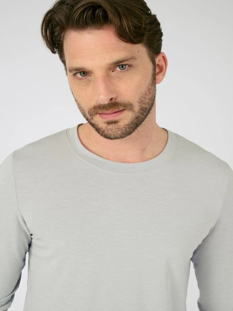 T shirt thermorégulant   Damart   Gris chiné