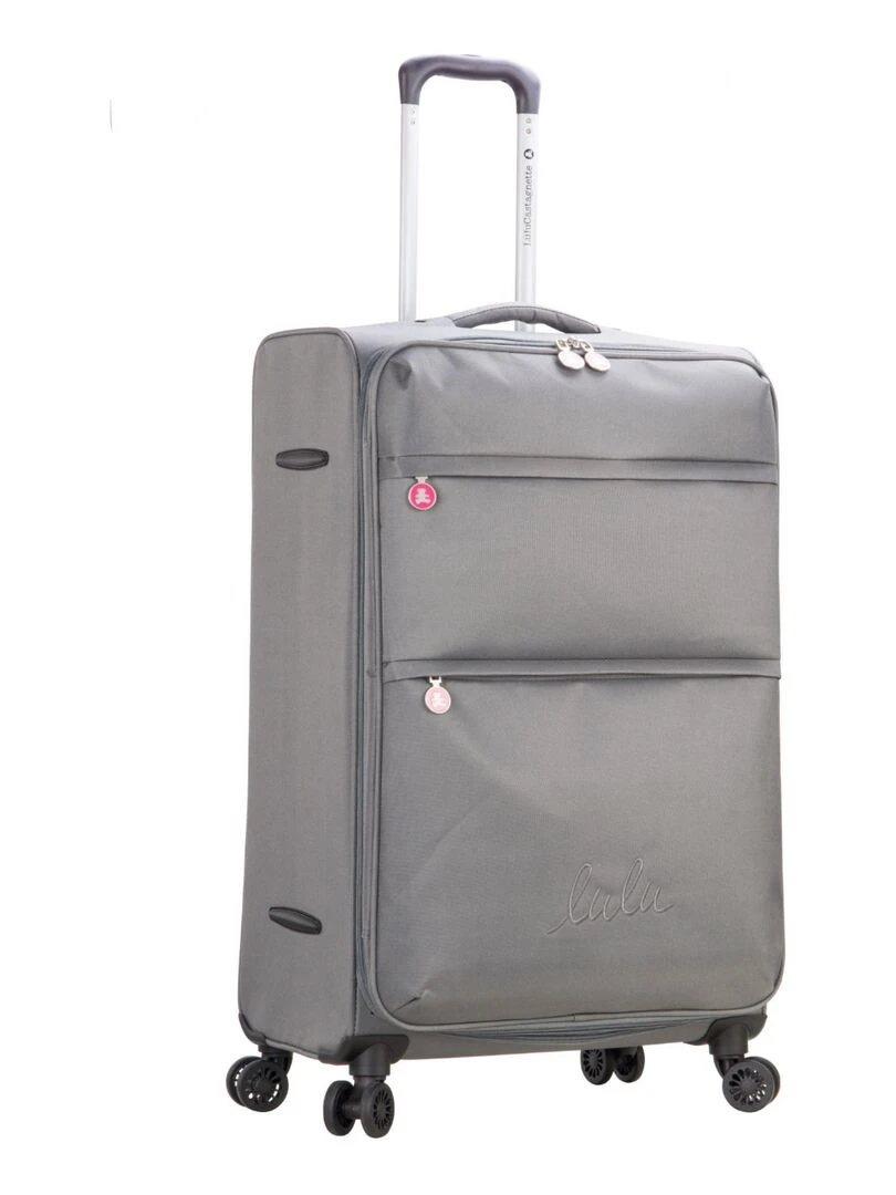 LULU CASTAGNETTE VALISE M FLOPPY Gris foncé