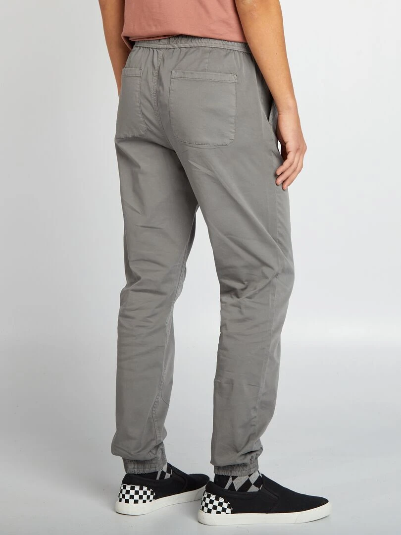 Pantalon esprit 'jogger'   Gris foncé