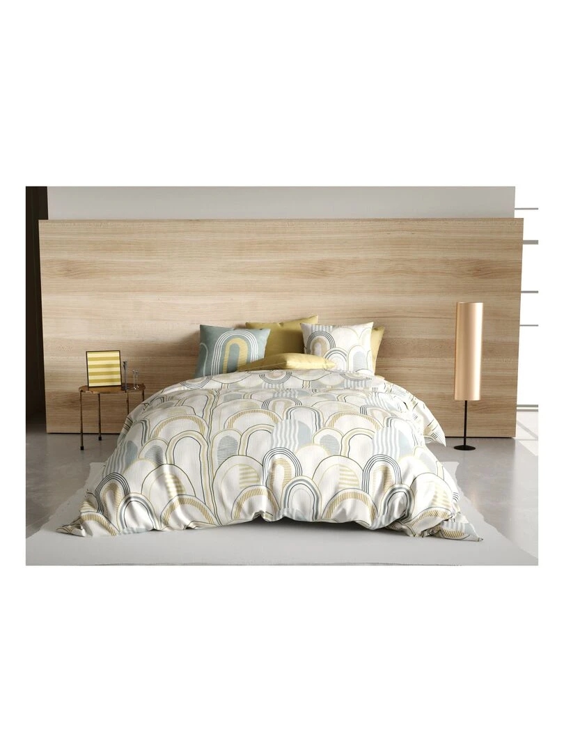 Housse de couette + taie Coliz Beige