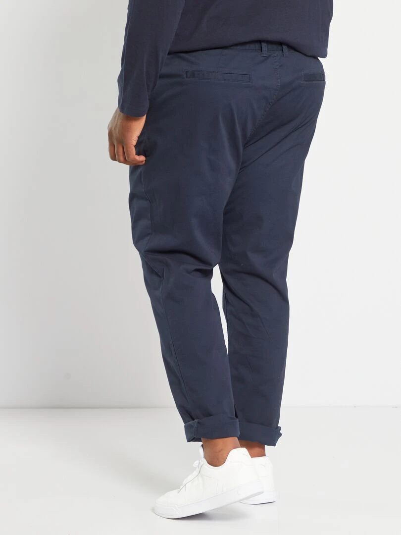 Chino slim   L32   bleu marine