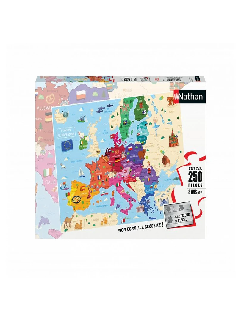 Puzzle 250p Carte D'europe N/A