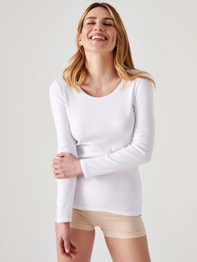 T shirt 'Damart' Thermolactyl Niveau 3 blanc