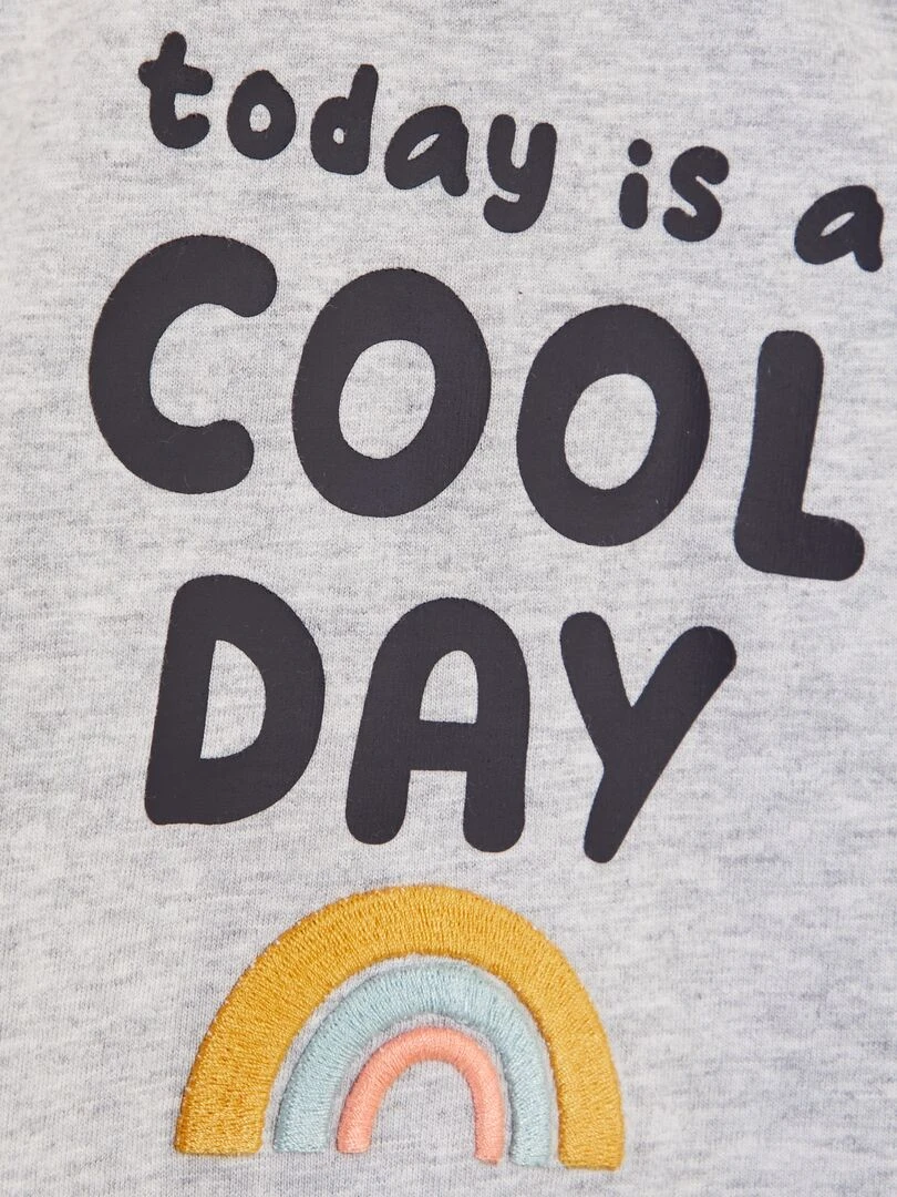 Pyjama dors bien en coton GRIS