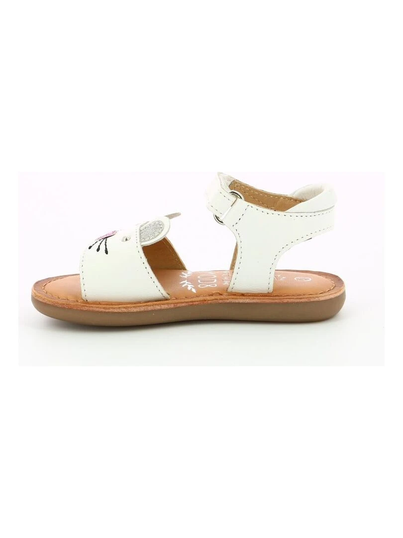 Sandales Cuir Cloonie   Blanc