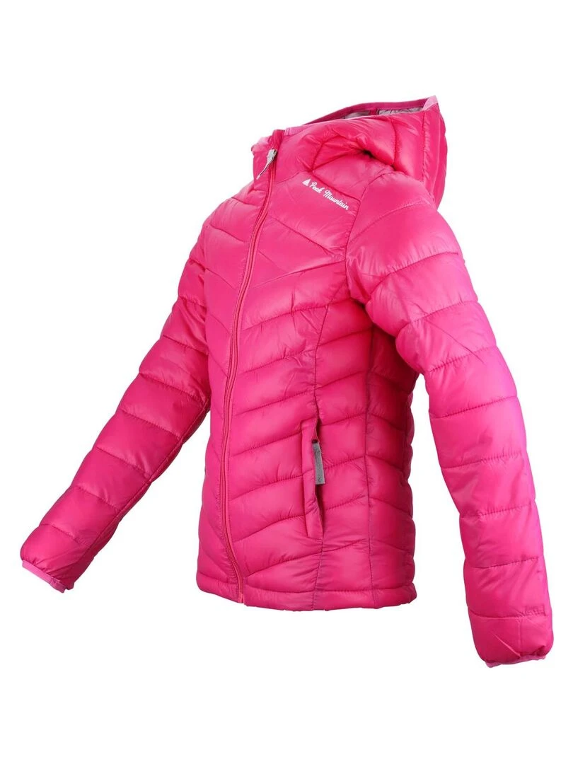 Doudoune fine fille GANSEO   PEAK MOUNTAIN   Rose fushia