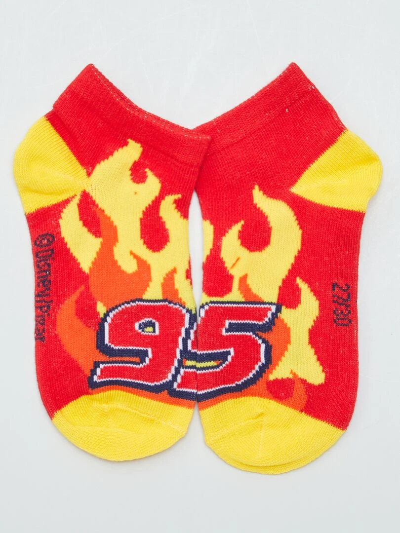 Lot de 3 chaussettes 'Cars'   Rouge/bleu