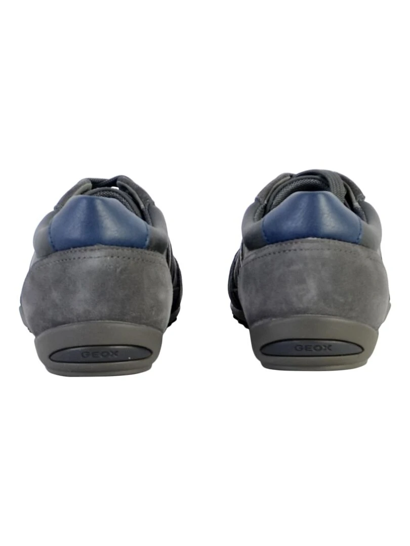 Basket Cuir Geox Wells   Gris