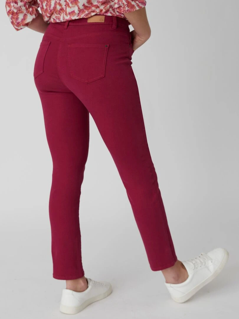 Slim 7/8ème taille haute Perfect Fit by Damart Damart Rose framboise