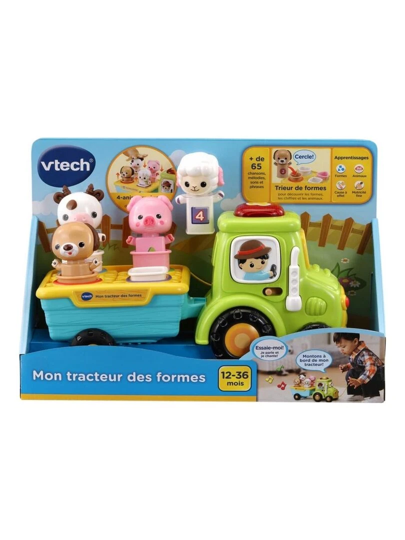 Mon tracteur des formes Multicolore