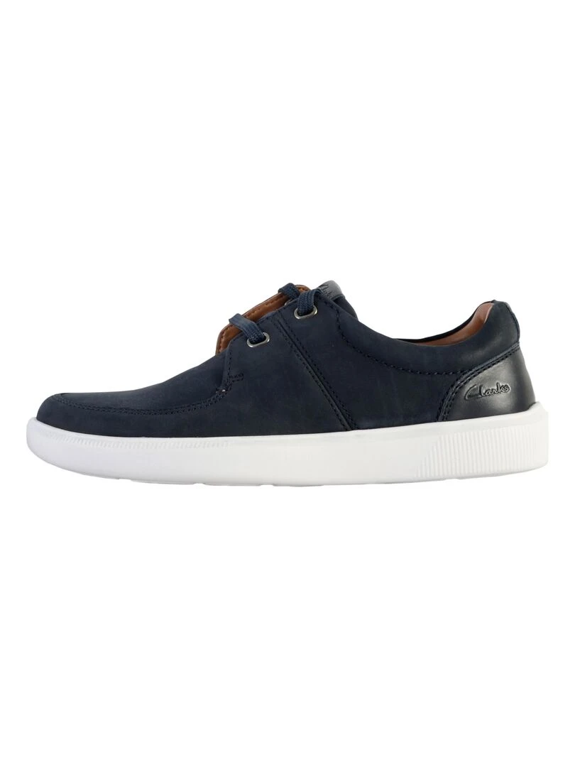 Basket Cuir Clarks Cambro Lace Bleu