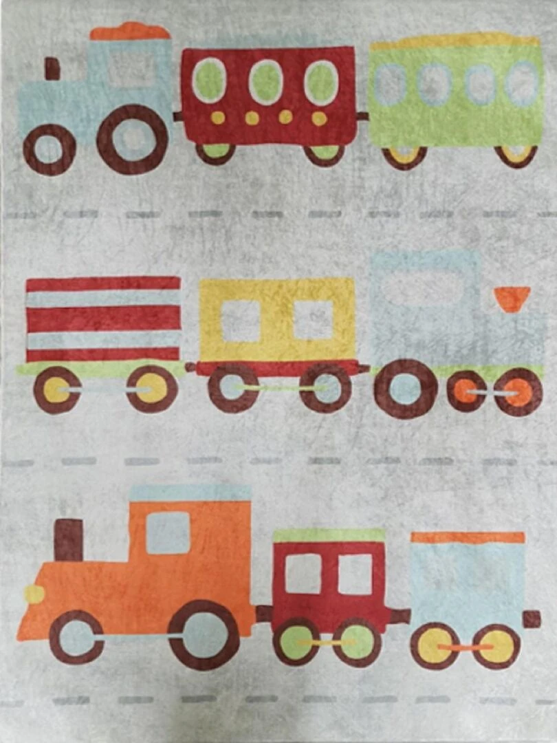 Tapis Coloré TRAIN Multicolore