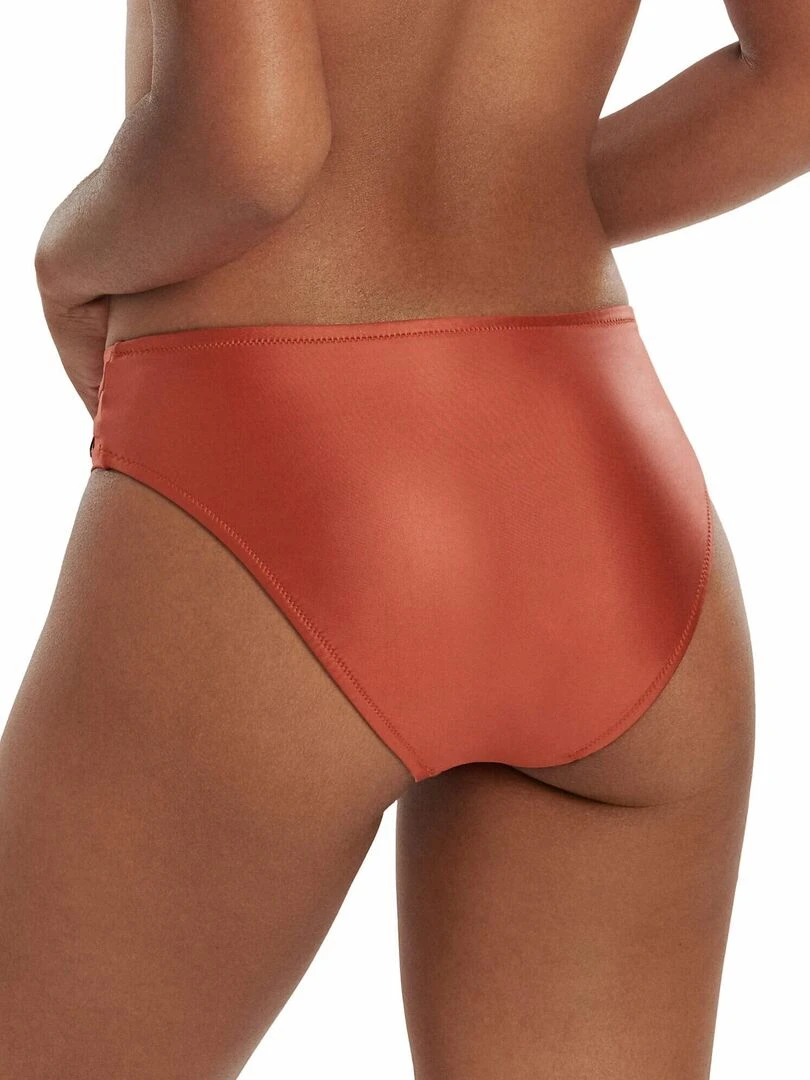 Bas maillot slip de bain taille haute Jordan Marron