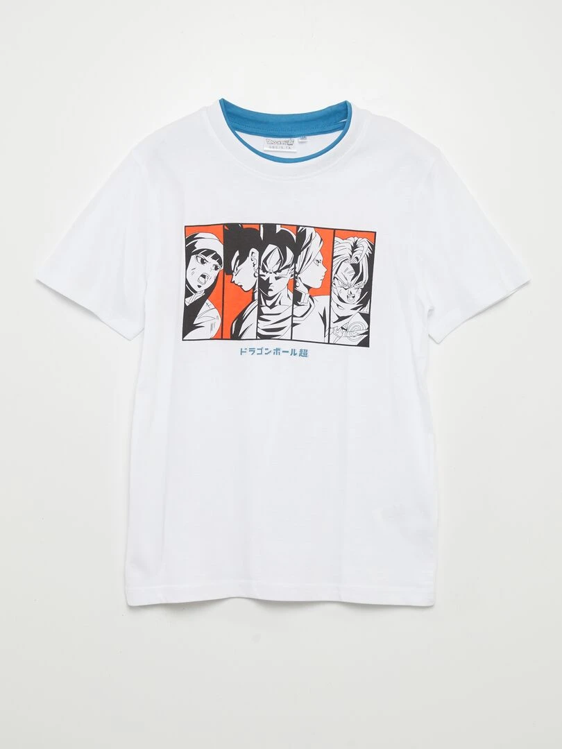 Pyjama court 'Dragon Ball Z' 2 pièces blanc