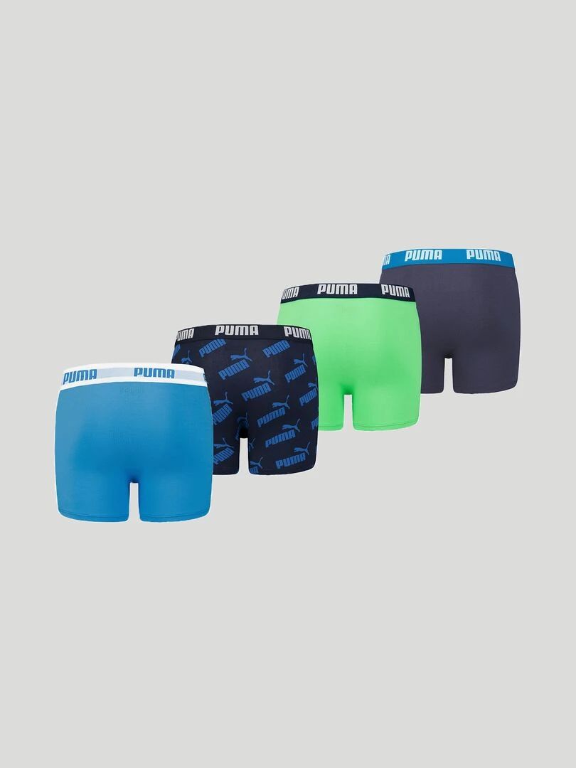 Boxers 'Puma' Lot de 4 Bleu/noir/vert