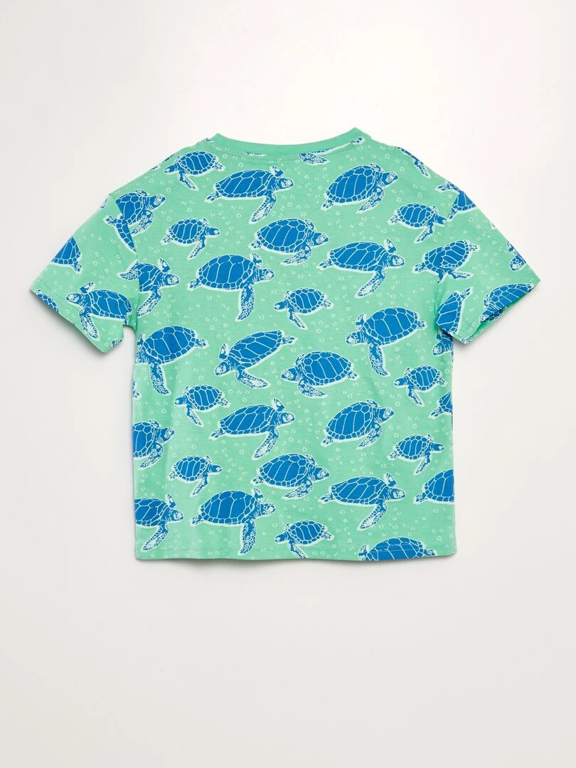 T shirt loose imprimé   Vert