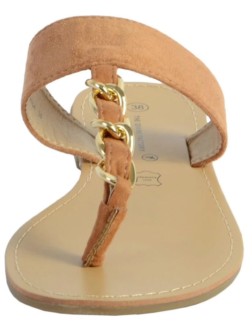 Sandale Mule The Divine Factory TDF4104   Marron