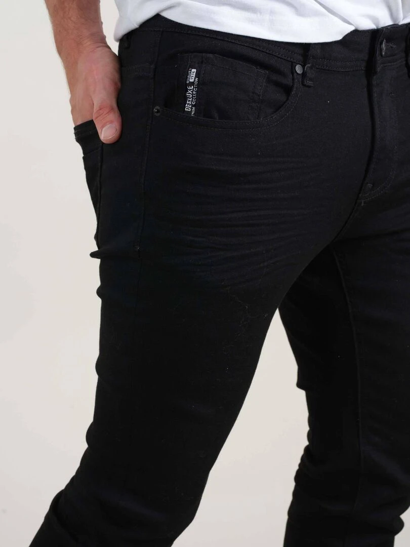Jean taille standard pour homme 'Deeluxe'   Noir