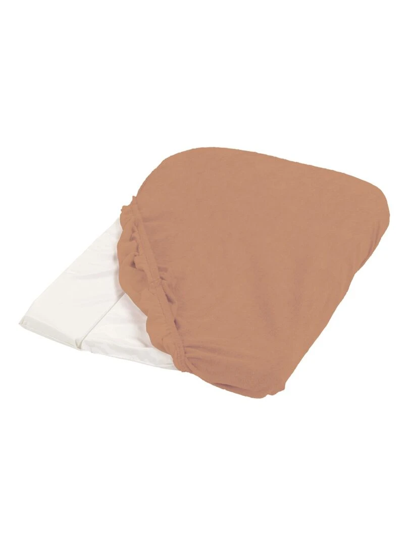Candide Housse de matelas à langer cassonade éponge 50x75cm Orange
