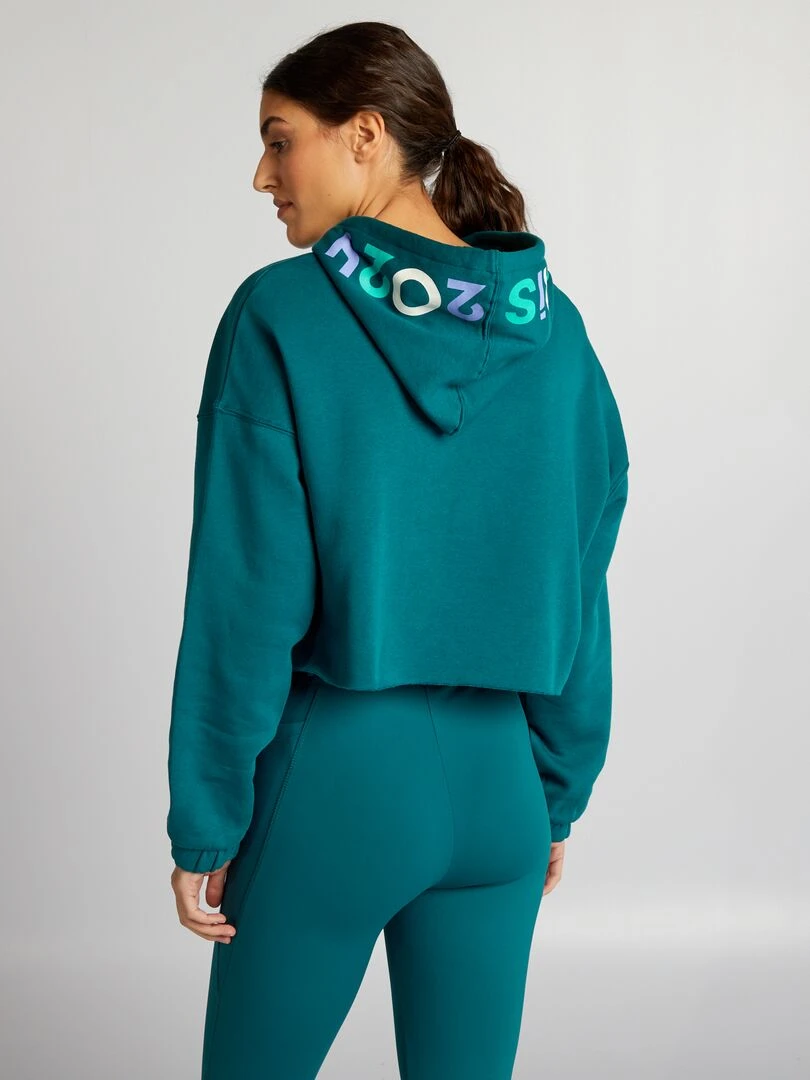 Sweat à capuche   Paris 2024   Vert