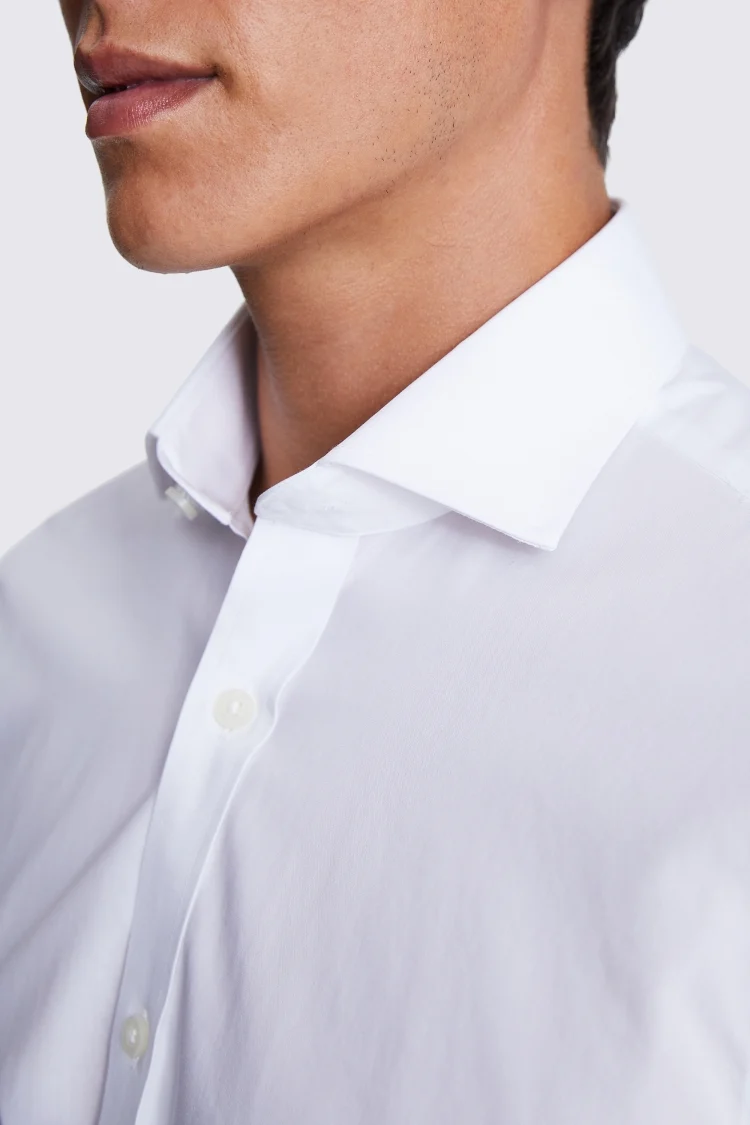 Tailored Fit White Non-Iron Shirt Buy Online at Moss