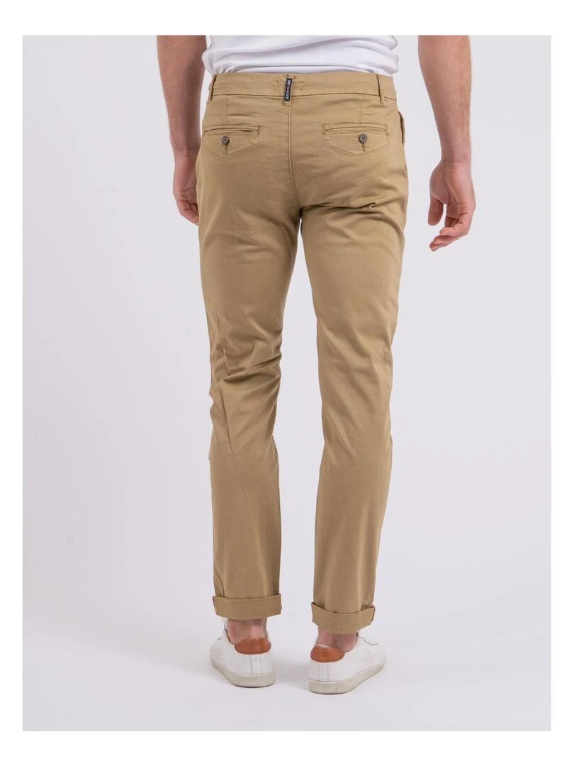 Pantalon chino CALES Marron