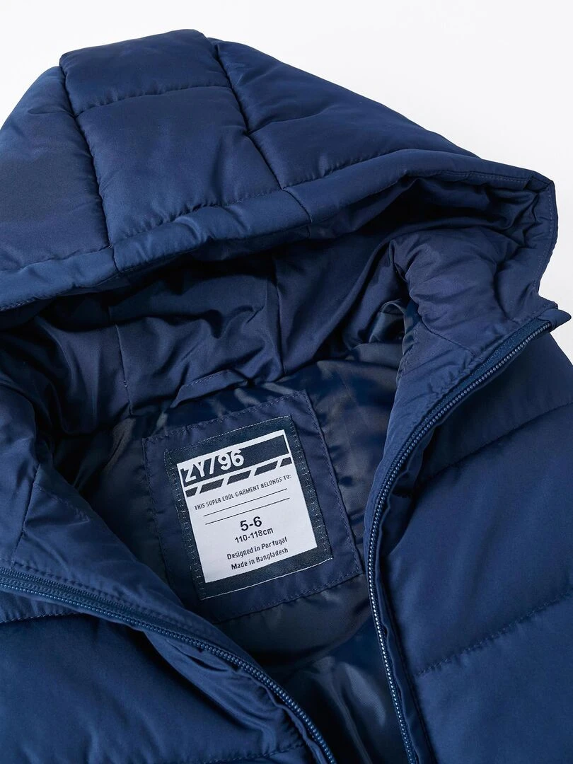 Gilet matelassé avec capuche pour garçon  DIFFERENT TOGETHER   Bleu foncé