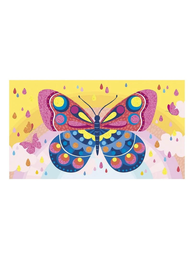 Cartes Créatives Sables Fluos Papillons   N/A