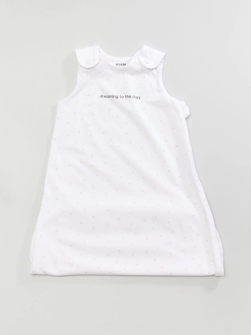 Gigoteuse légère en jersey   Blanc