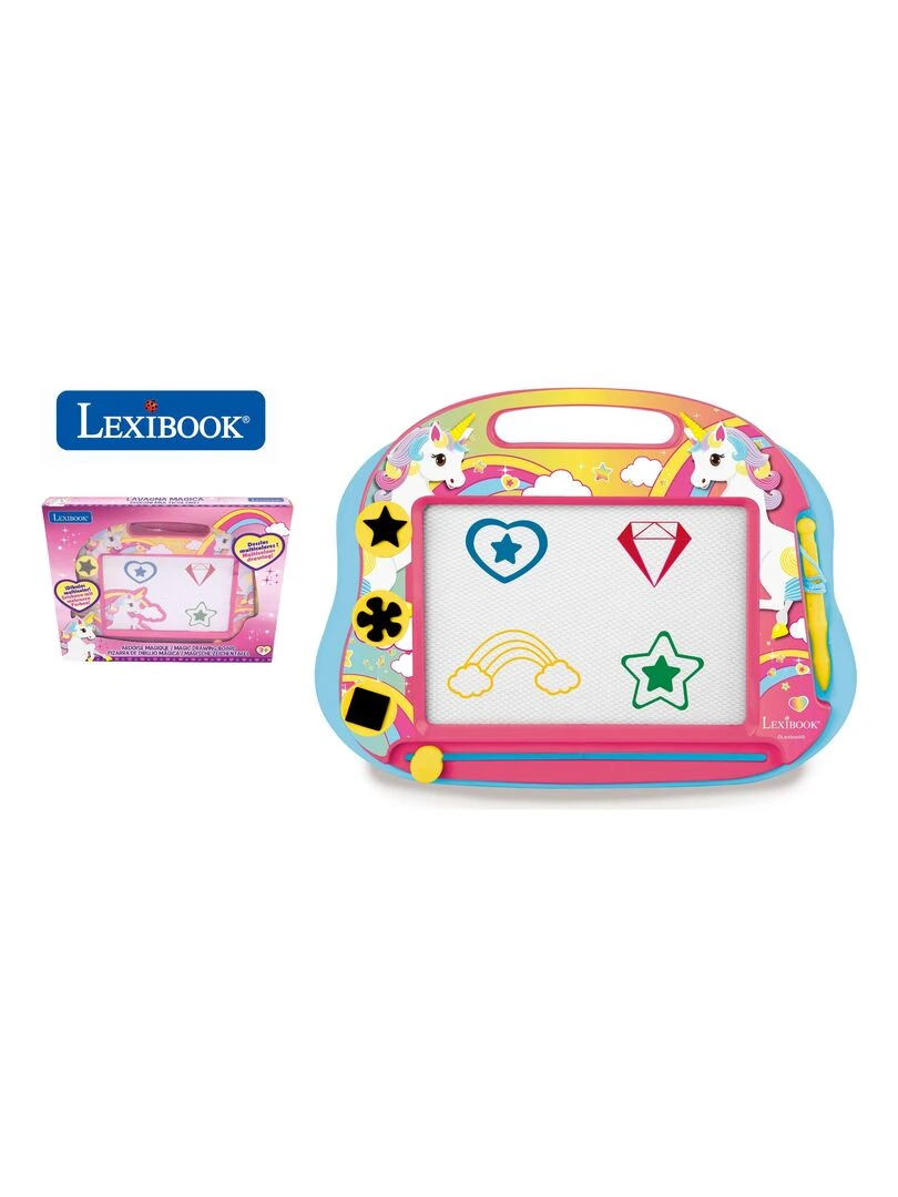 Ardoise Magique Format A5 Avec Accessoires Magnétiques Pour Dessiner En Couleurs Coloris Licorne N/A