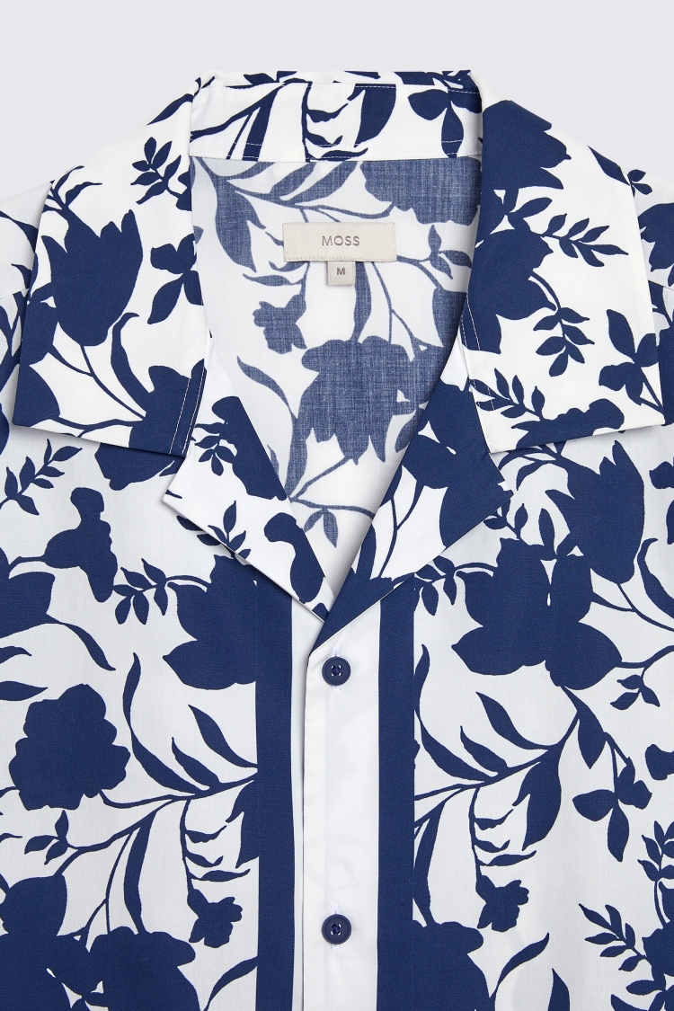 Navy Striped Seersucker Shirt   Buy Online at Moss