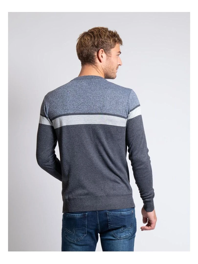 Pull col rond LORALLY Gris foncé