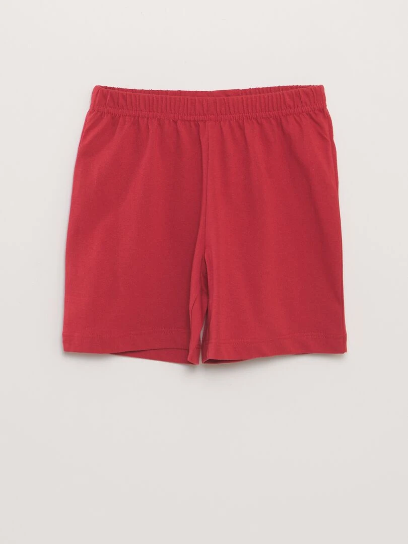Pyjama short 'Sonic'   2 pièces   Bleu/rouge