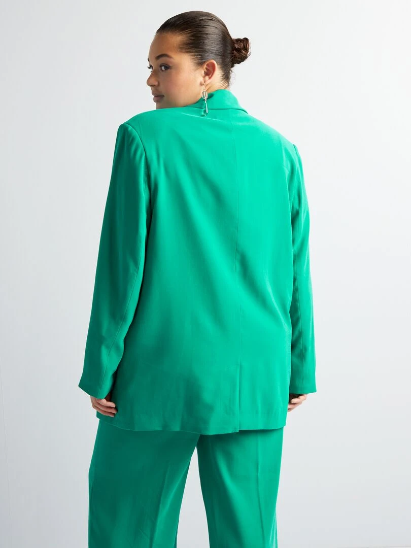 Veste tailleur en twill   Vert