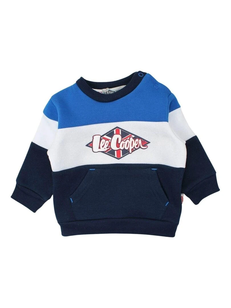 Lee Cooper   Ensemble ​​Sweat pantalon bébé garçon Imprimé Logo   Bleu