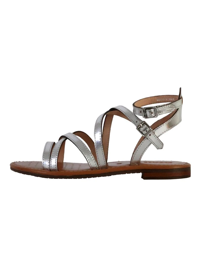 Sandales Cuir Geox Sozy Gris