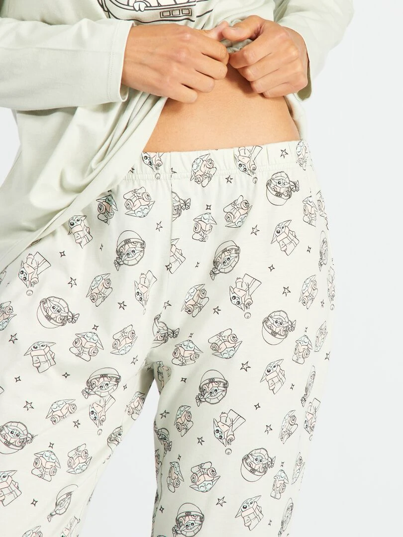 Pyjama long 'Grogu'   2 pièces   Vert