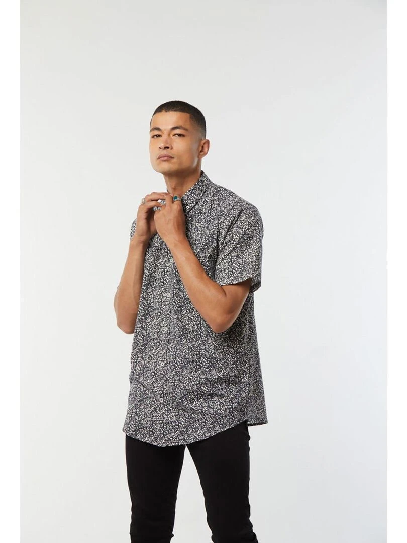 Lee Cooper   Chemise manches courtes coton comfort DELER   Noir
