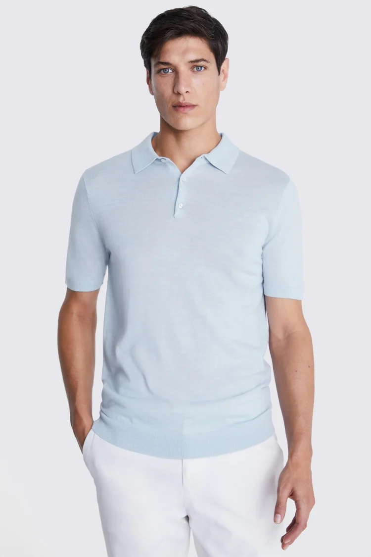 Green Piqué Polo Shirt   Buy Online at Moss