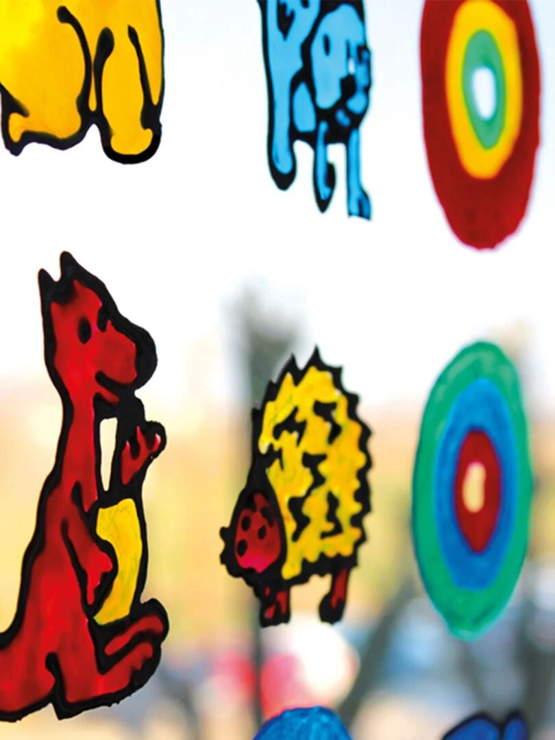 6 peintures pour vitres amovibles   N/A