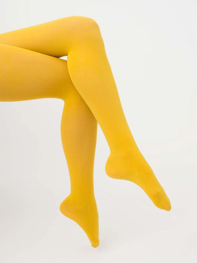 Giulia Blues Collant 70den classique matte opaque et chaude Jaune M Jaune