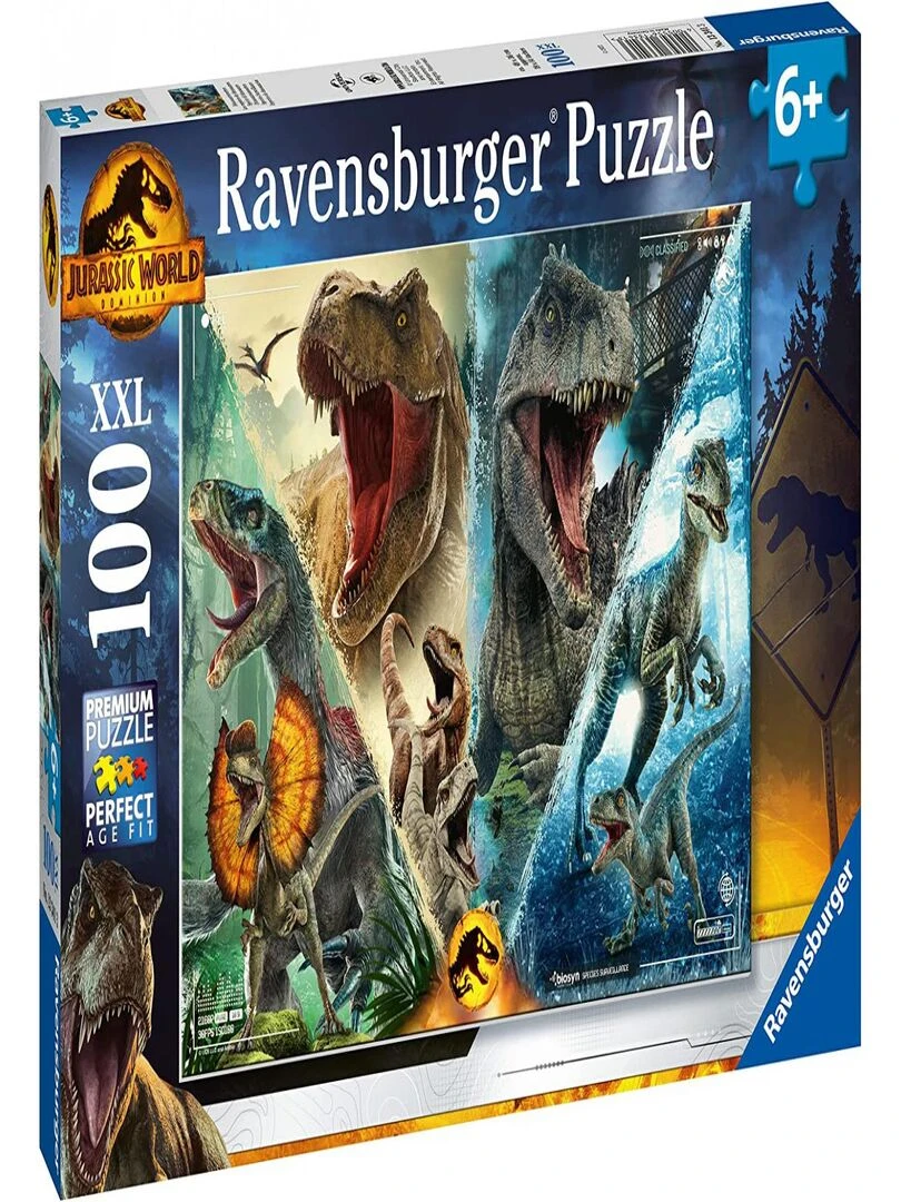 Puzzle 100 P Xxl Les Especes De Dinosaures Jurassic World N/A