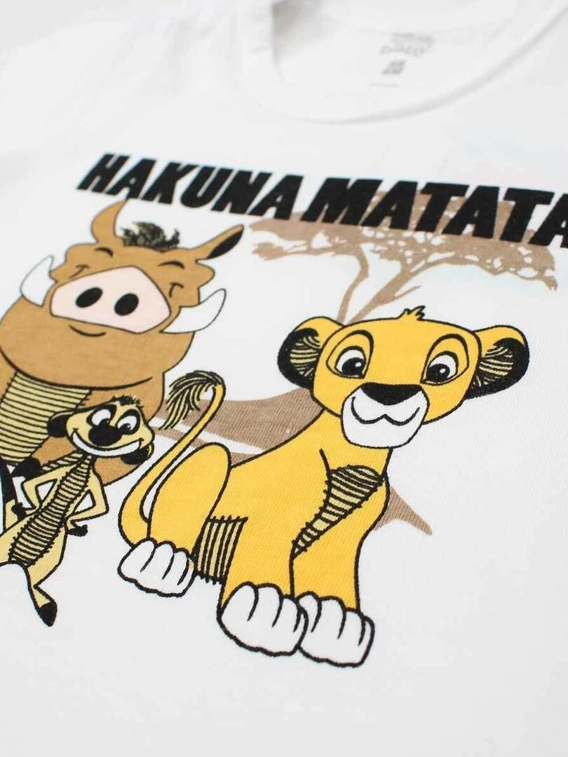 Disney   Combishort bébé garçon imprimé Le Roi Lion en coton   Jaune