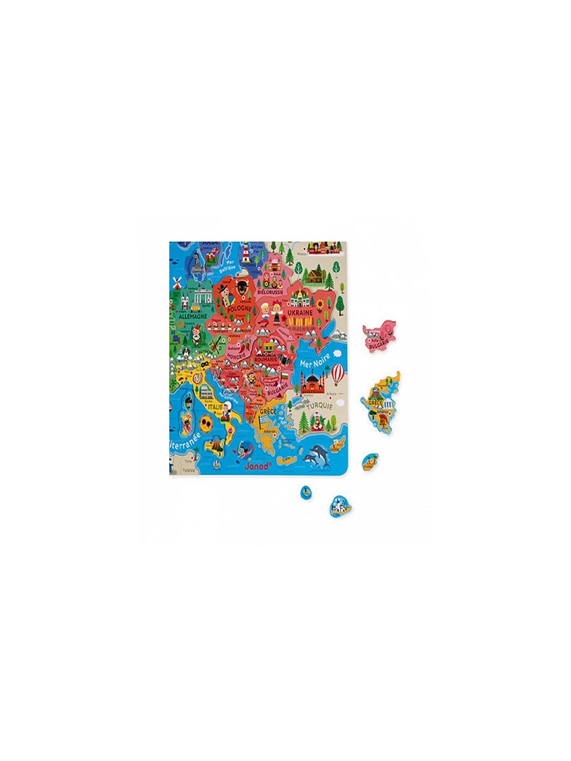 Puzzle Carte Europe Magnetique N/A